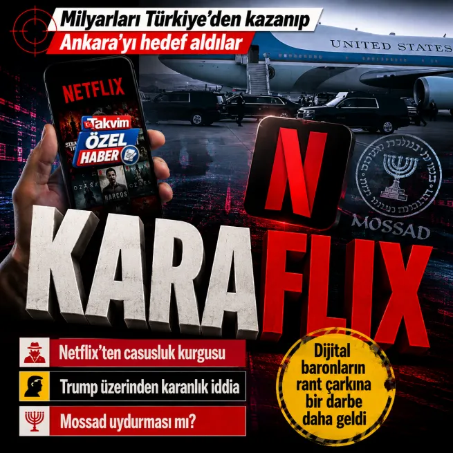 Küresel platformlarda hinlik yarışı: Türkiye’den milyarlar alıp düşmanlık veriyorlar! Netflix’ten Esenboğa kurgusu