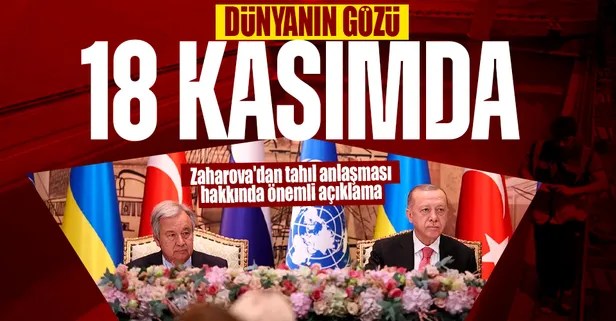 Rusya Dışişleri Bakanlığı Sözcüsü Mariya Zaharova'dan tahıl anlaşması hakkında önemli açıklama