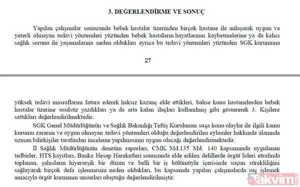 Takvim iddianameye ulaştı: İşte Yenidoğan çetesinin skandalları! Nasıl tezgah kurdular? Örgüt şeması ve gizli yazışmalar: Başımız belada - 18
