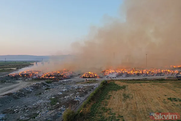Aydın'da kağıt fabrikasındaki yangın yeniden kontrolden çıktı: Havadan ve karadan müdahale sürüyor - 3