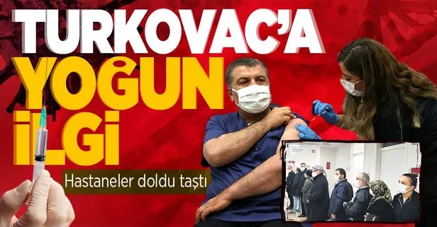 Salgınla mücadelede milli aşımız ’Turkovac’ çıktı vatandaş hastanelere akın etti!