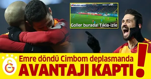 Emre Akbaba döndü Cimbom avantajı kaptı! Çaykur Rizespor 1-1 Galatasaray MAÇ SONUCU