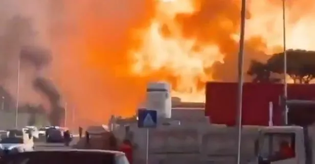 Roma’da benzin istasyonunda şiddetli patlama: Şehrin her yerinden duyuldu! Çok sayıda yaralı var