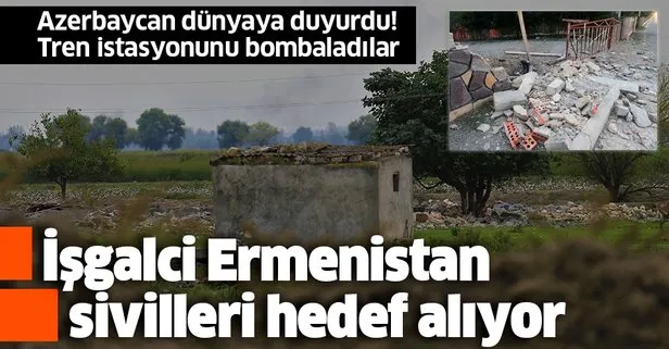 Ermeniler Terter kentini bombalıyor