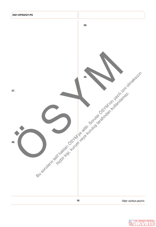 2021 KPSS soru kitapçığı ve cevap anahtarı | A Grubu ve Öğretmenlik (GY-GK- Eğitim Bilimleri) soruları - 17