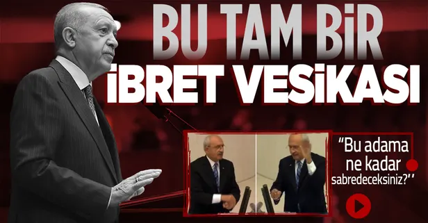 Başkan Erdoğan'dan Kılıçdaroğlu'nun seviyesiz el hareketine tepki: Bu tam bir ibret vesikası!