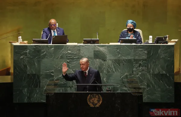 Dünya, Başkan Recep Tayyip Erdoğan'ı izledi! İşte BM'deki tarihi konuşmadan kareler... - 5