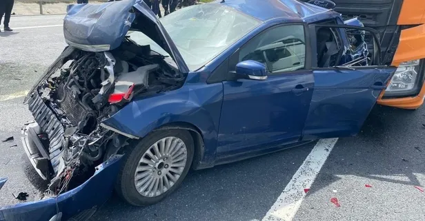 İstanbul’da feci kaza: Tanker otomobile çarptı