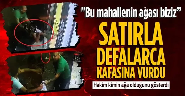 ’Satırla dehşet’ ağır cezalık! Bu mahallenin ağası biziz