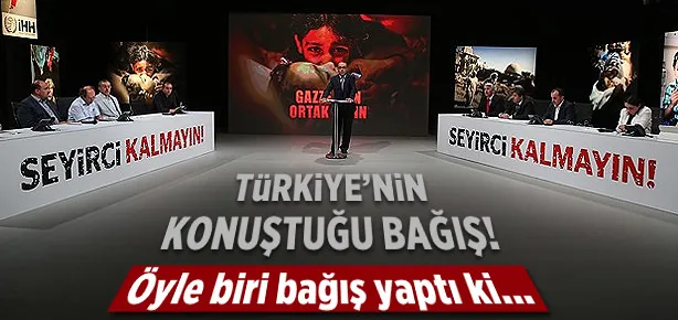 Gazze’ye canlı yayında yardım toplandı