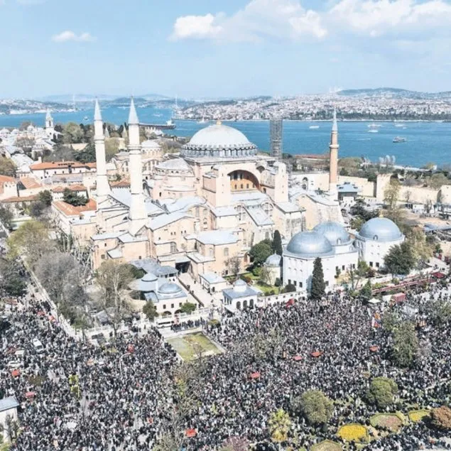 On binler Gazze için yürüdü