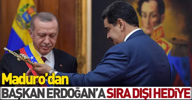 Maduro'dan Başkan Erdoğan'a sıra dışı hediye