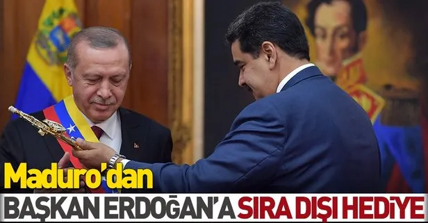 Maduro’dan Başkan Erdoğan’a sıra dışı hediye