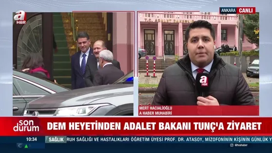 Adalet Bakanı Tunç DEM heyetini kabul etti