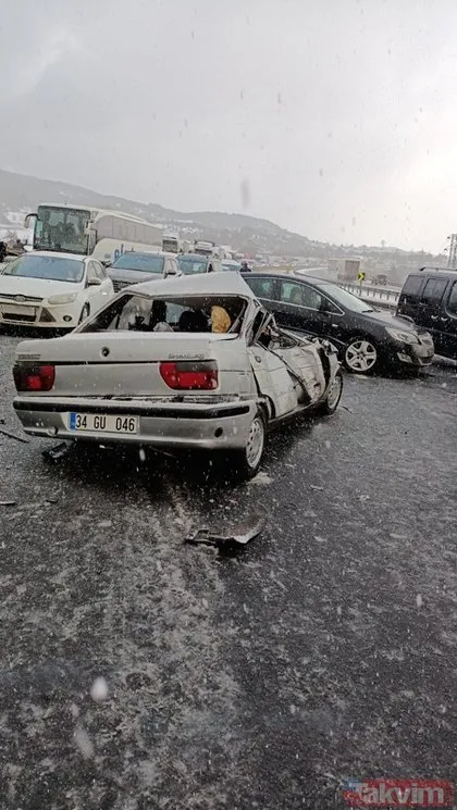 SON DAKİKA: TEM’de zincirleme trafik kazası! Bolu’da İstanbul yönü trafiğe kapandı