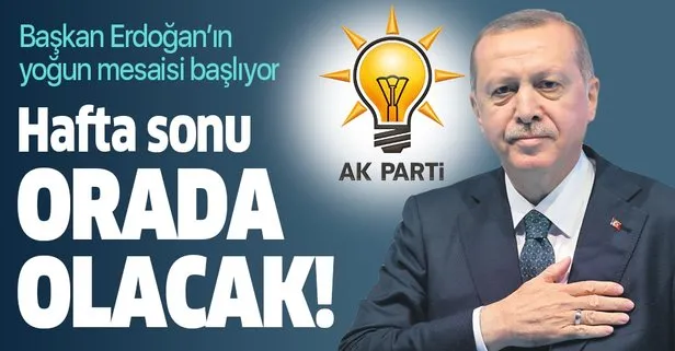 Başkan Erdoğan’ın yoğun mesaisi başlıyor! Hafta  sonu Karadeniz’de olacak