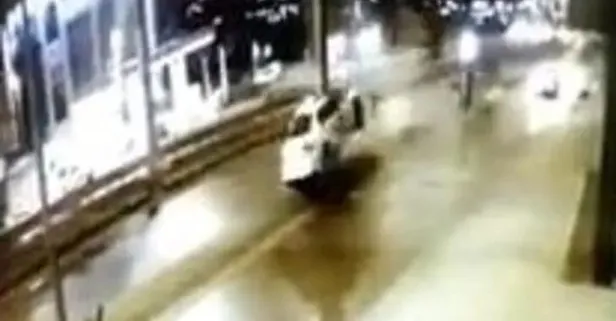 Beylikdüzü'nde feci kaza! O anlar kamerada