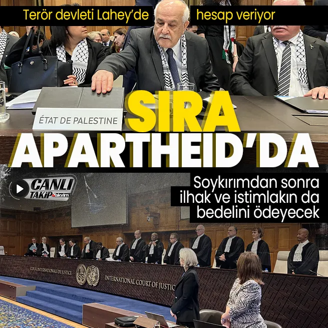 Soykırımcı İsrail hesap veriyor! Lahey’de gündem Filistin’in ilhakı: Soykırım konuşuldu sıra apartheidda