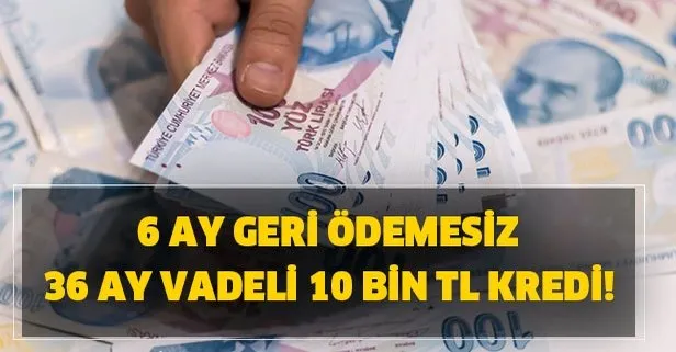 Ziraat, Halkbank, Vakıfbank 10 bin TL kredi nasıl alınır? 6 ay geri ödemesiz 36 ay vadeli kredi fırsatı!