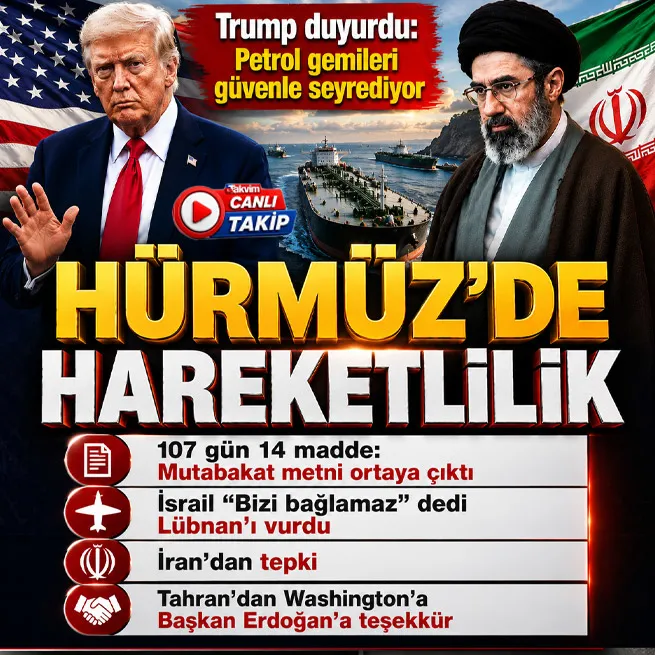 CANLI | ABD ve İran savaşının 107 gününde iki ülke anlaştı! 14 maddelik taslak metni ortaya çıktı | Hürmüzde hareketlilik başladı