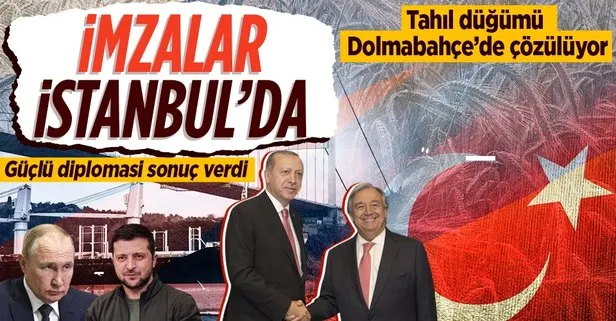 Son dakika: Tahıl koridoru anlaşmasına imzalar İstanbul’da atılacak! Kritik tören Dolmabahçe’de: Erdoğan ve Guterres de katılacak