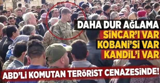 ABD'li komutan terörist cenazesine katıldı