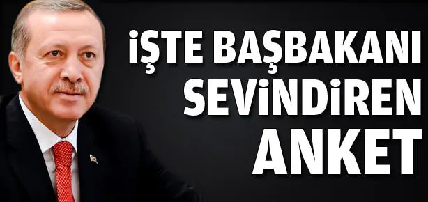 Başbakan Erdoğan’ı sevindiren anket