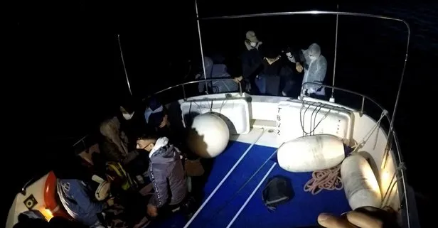 Yunanistan’ın Türk kara sularına ittiği 11 göçmen, Bodrum açıklarında kurtarıldı