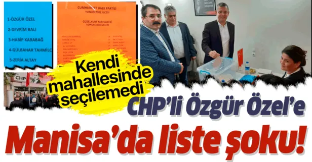 CHP'li Özgür Özel kendi mahallesinden delege seçilemedi