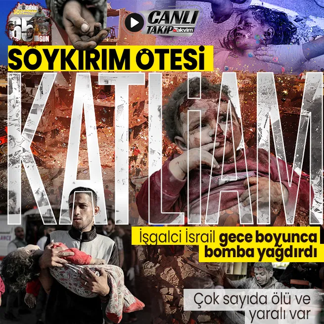 CANLI TAKİP | Katil İsrail hava saldırılarını sürdürüyor! Çok sayıda Filistinli hayatını kaybetti