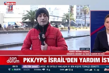 PKK/YPG İsrail'den yardım istedi! Şam sokaklarında son durum