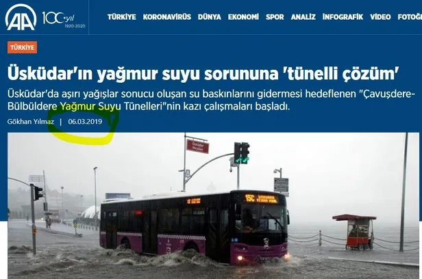 CHP’li İmamoğlu, Bülbüldere Yağmur Suyu Tüneli projesini sahiplendi!