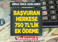 Biraz önce açıklandı! Ay sonuna kadar başvuran herkese 750 TLlik ek ödeme hizmeti sunulacak! 3 yılda bir gelen ek ödeme fırsatı!