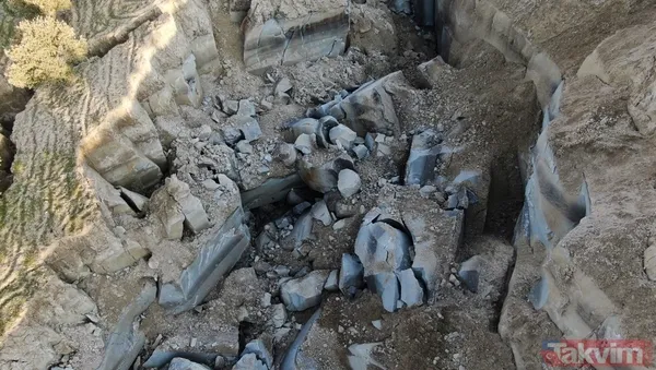 Maraş depremi sonrası Hatay'da korkunç manzara! 200 metre genişlikte kanyon oluştu - 6