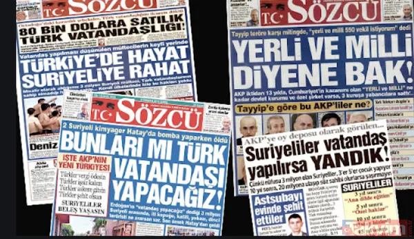 İşte Sözcü, Birgün ve Cumhuriyet'in Suriyeli çelişkisi! Asıl amaç Türkiye düşmanlığı! - 1