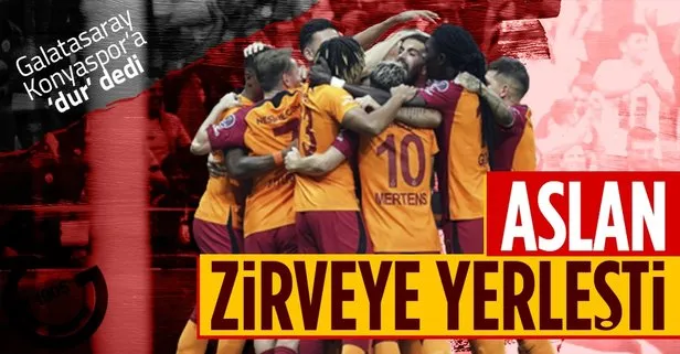 Son dakika: Galatasaray sahasında kükredi! Konyaspor’a ’dur’ dediler