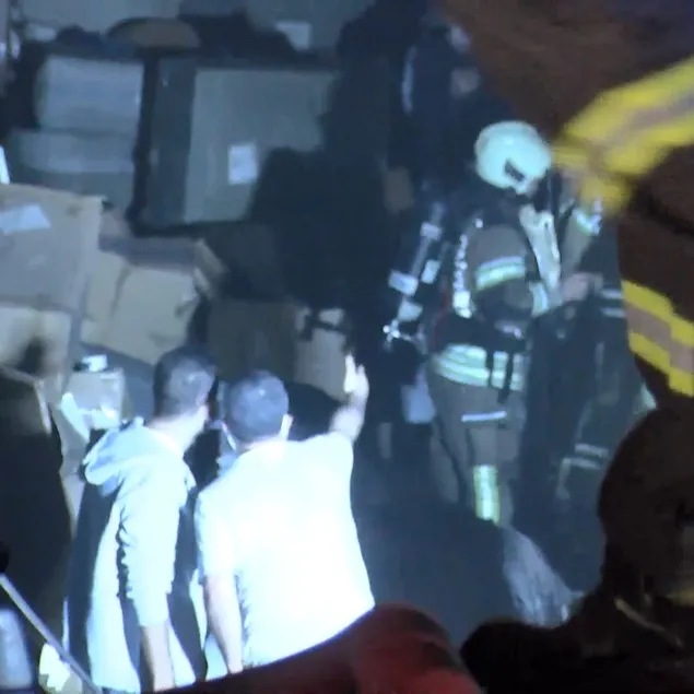 Tekstil firmasında yangın