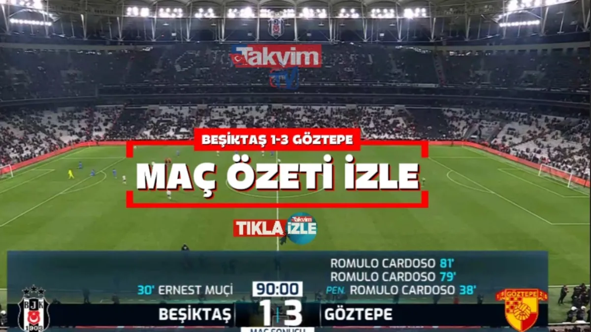 🦅 BEŞİKTAŞ 1 - 3 GÖZTEPE 🔴 Geniş Özet İzle 📺