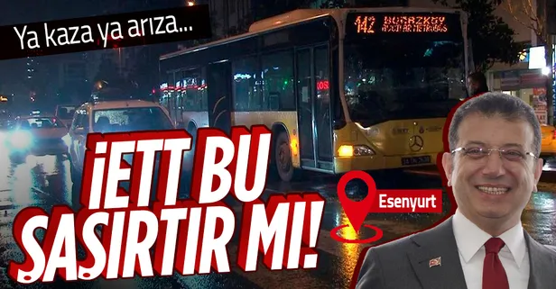 Sık sık arızalanan ve kazaya karışan İETT'ler yine bildiğiniz gibi! Esenyurt'ta otobüs kamyona arkadan çarptı