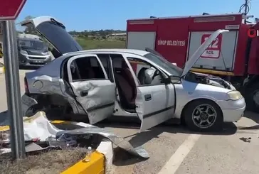 Sinop’ta trafik kazası: 8 yaralı