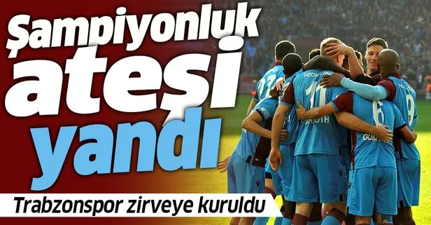 Trabzonspor şampiyonluk ateşini yaktı