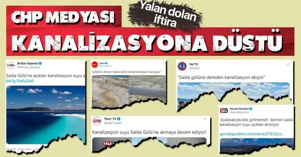 CHP yandaşı medyanın ’Salda Gölü’ne kanalizasyon akıyor’ haberleri yalan çıktı!