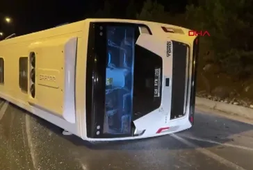 Muğla’da yolcu otobüsü devrildi: 5 yaralı