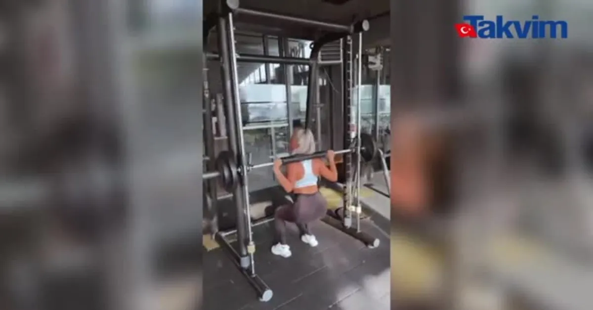 Ece Seçkin spor yaparken sınırları zorladı! Sosyal medya onu konuştu