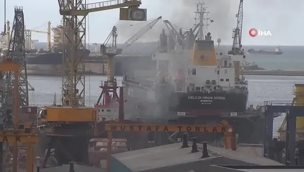 Tuzla’da korkutan gemi yangını!