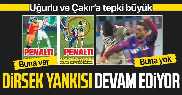 Trabzonspor’da hakem Yaşar Kemal Uğurlu ve Cüneyt Çakır’a büyük tepki var: Pozisyonlar aynı kararlar farklı!