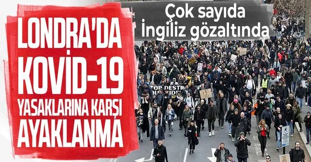 İngiltere'de koronavirüs yasaklarına karşı ayaklanma