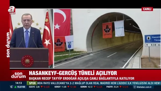 SON DAKİKA: Başkan Recep Tayyip Erdoğan'dan Hasankeyf - Gercüş Tüneli Açılış Töreni’nde önemli açıklamalar: 2,5 yılda 910 milyon TL yatırım! Gözümüzü büyümeye diktik