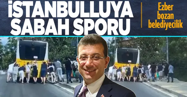 İETT vatandaşları taşıyacağına vatandaşlar İETT otobüsünü taşıdı!
