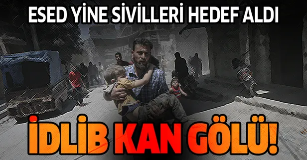 Esed rejimi ve Rusya'nın İdlib'e geçen ayki saldırılarında tam 188 sivil hayatını kaybetti